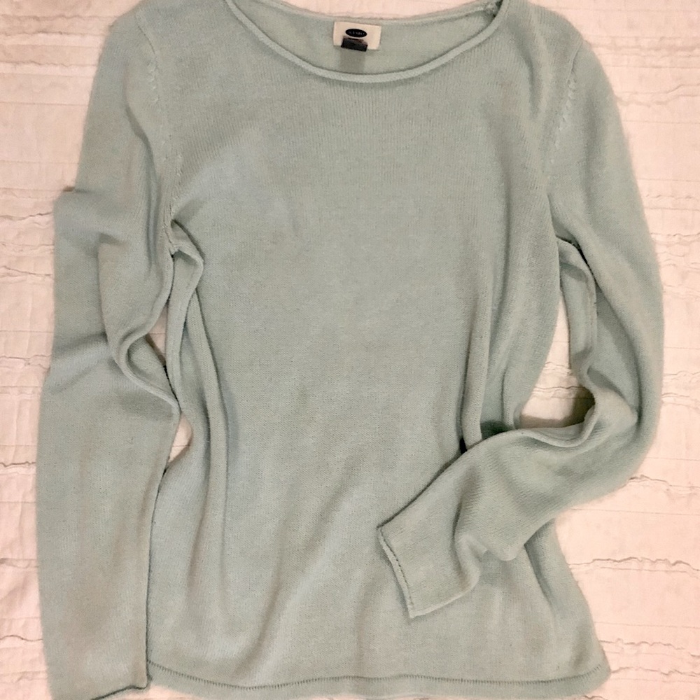 Old Navy Baby Blue/Mint Sweater Size M